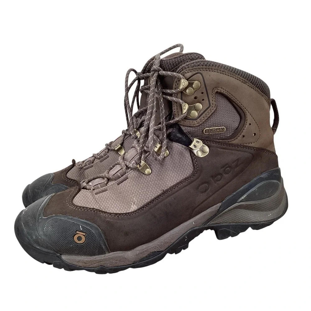 Oboz Wind River III Mens Size 12 Mid Hiking Boots B-Dry Brown Waterproof